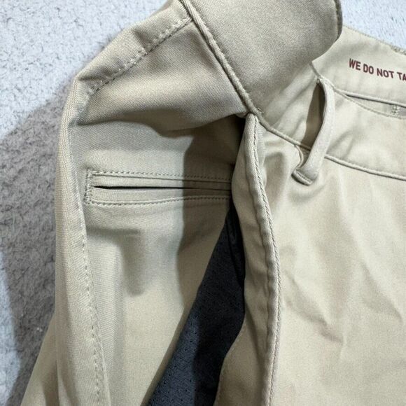 Rhone Pants Men 31x30 Beige Commuter Chino Straight Performance Golf Stretch - Picture 15 of 16